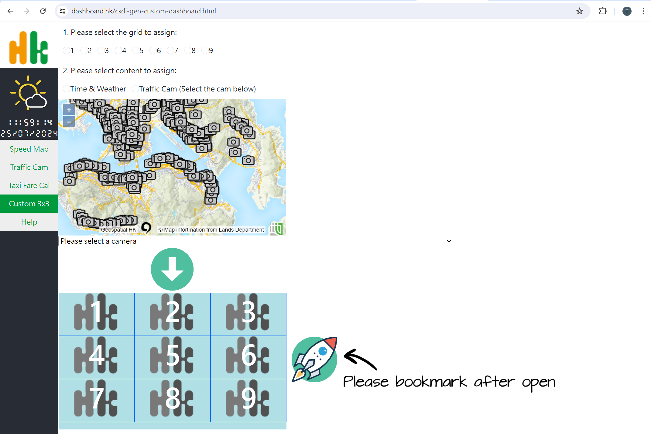 Create a Custom CSDI Traffic Cam Dashboard