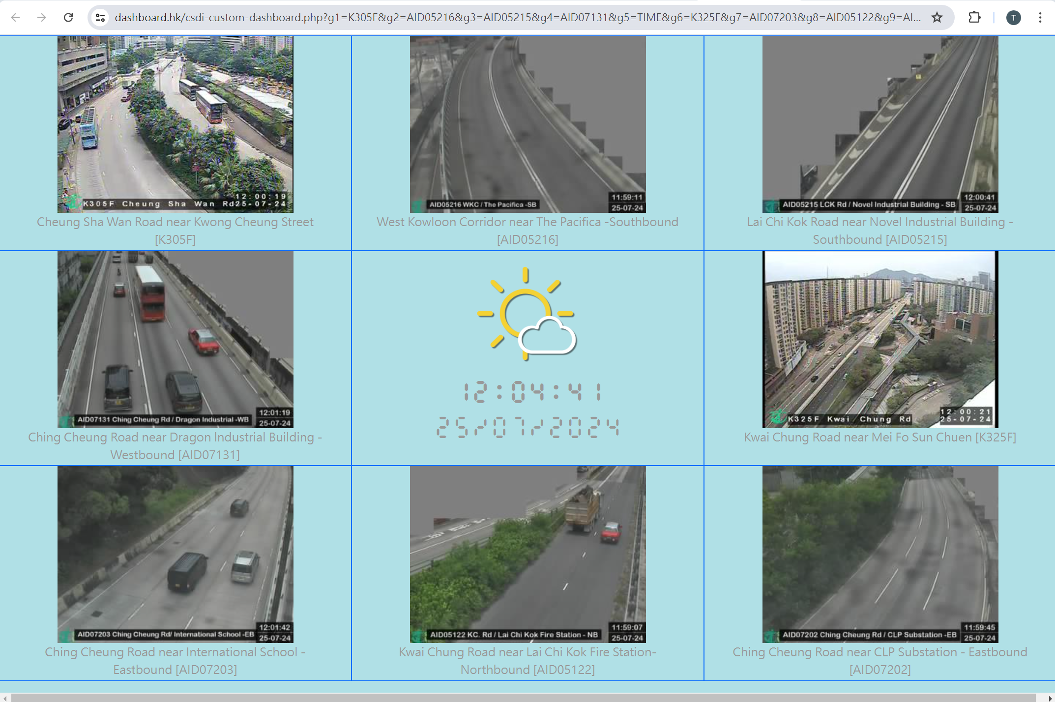 Create a Custom CSDI Traffic Cam Dashboard