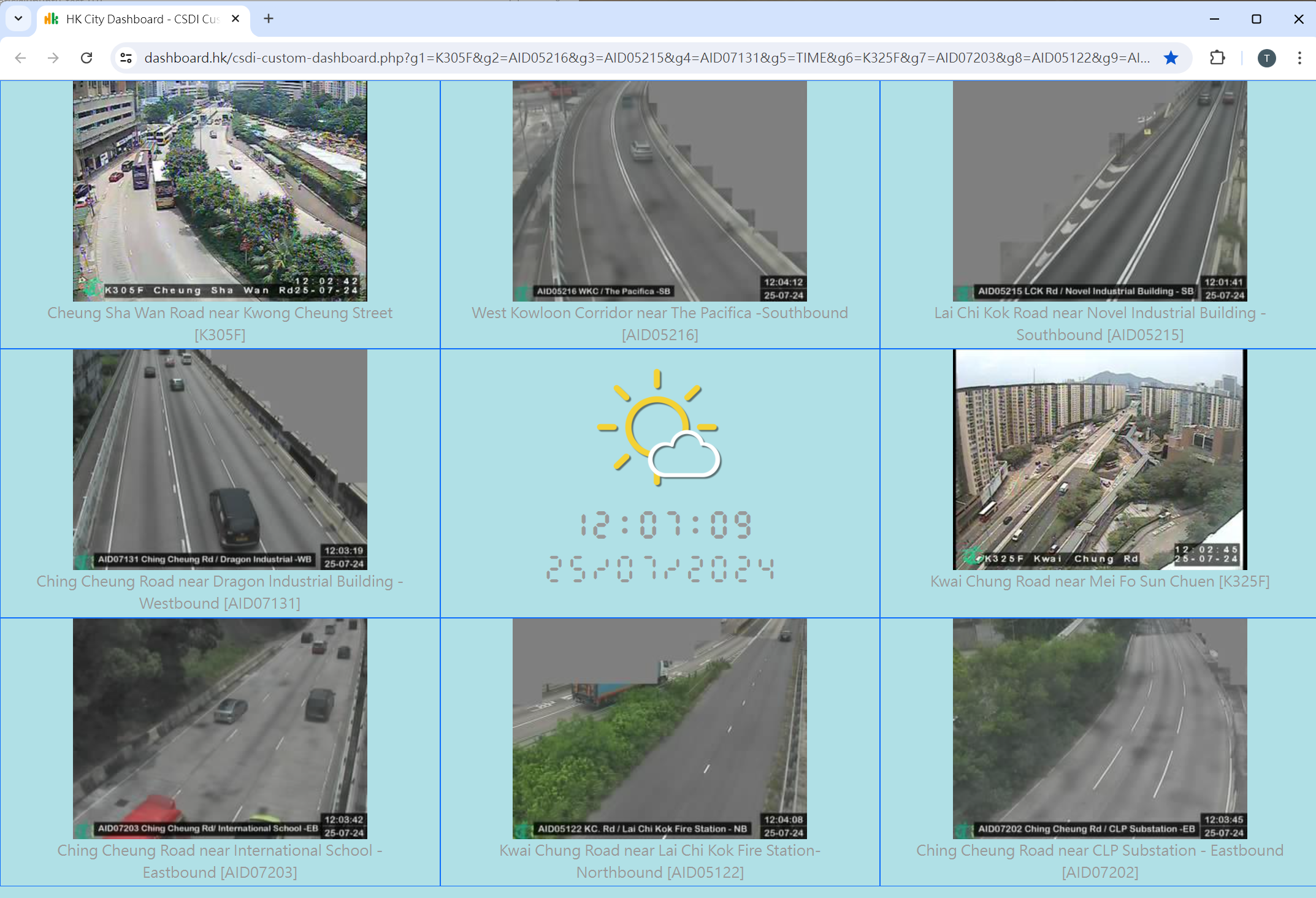 Create a Custom CSDI Traffic Cam Dashboard